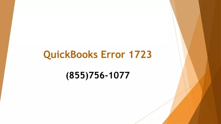 quickbooks error 1723