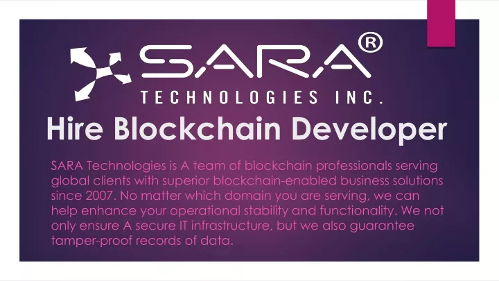 hire blockchain developer