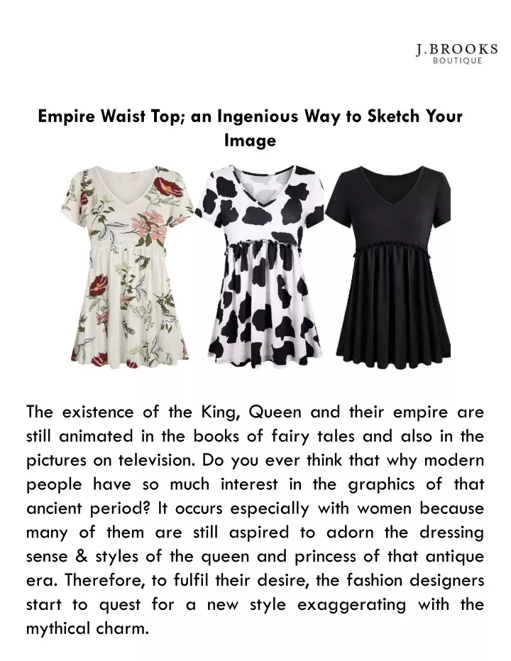 empire waist top an ingenious way to sketch your