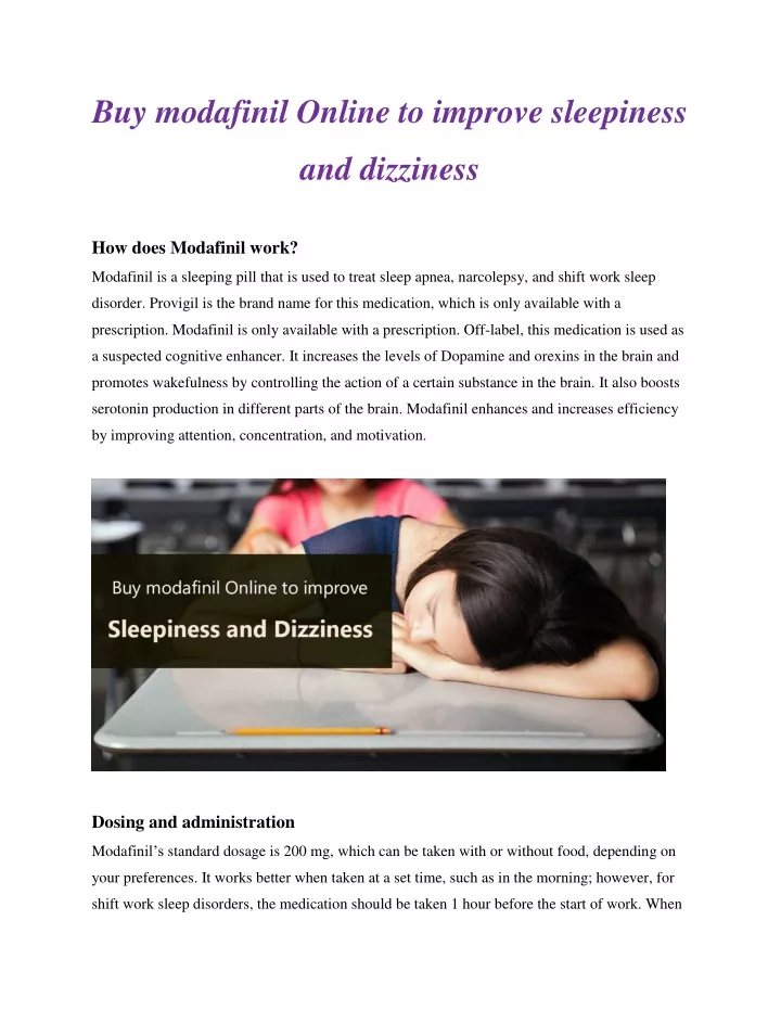 buy modafinil online to improve sleepiness