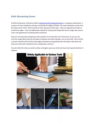 knife sharpening stones