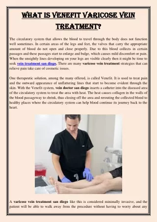 what is venefit varicose vein what is venefit