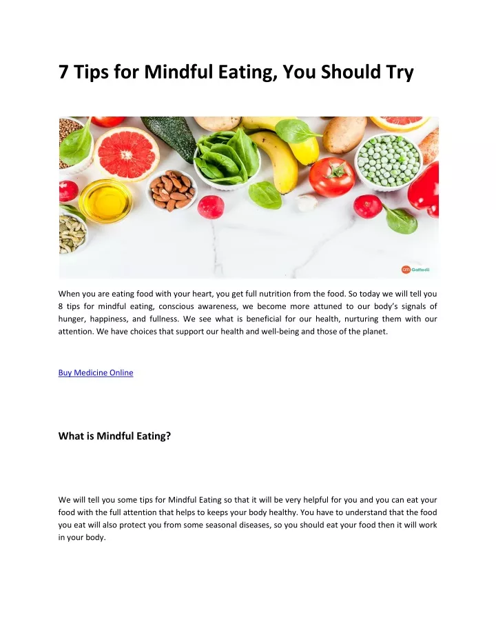 7 tips for mindful eating you should try