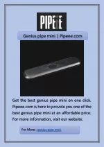Genius pipe mini | Pipeee.com - slide 1