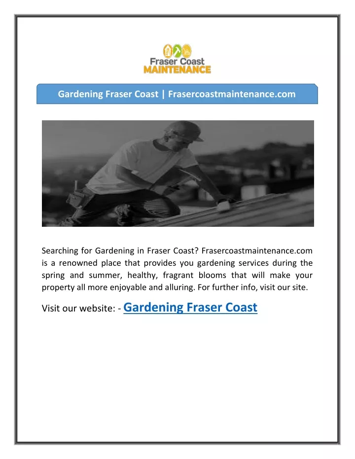 gardening fraser coast frasercoastmaintenance com