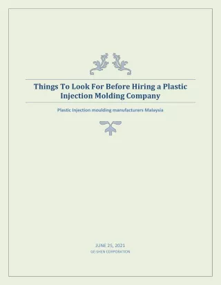 things to look for before hiring a plastic