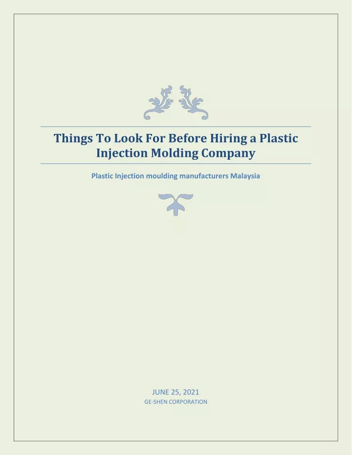 things to look for before hiring a plastic