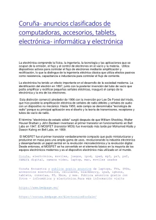 coru a anuncios clasificados de computadoras