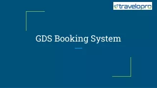gds booking system