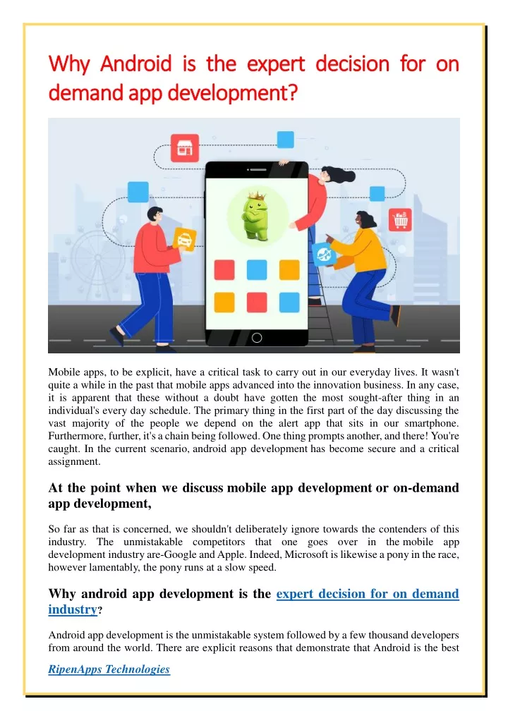 why android is the expert decision