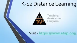 K 12 Distance Learning