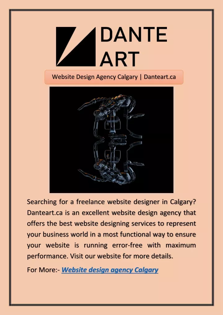 website design agency calgary danteart ca