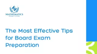 the most effective tips for board exam preparation