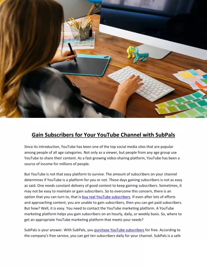 gain subscribers for your youtube channel with