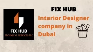 Interior Designer company in Dubai