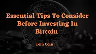 essential tips to consider before investing