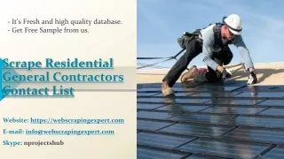scrape residential general contractors contact list