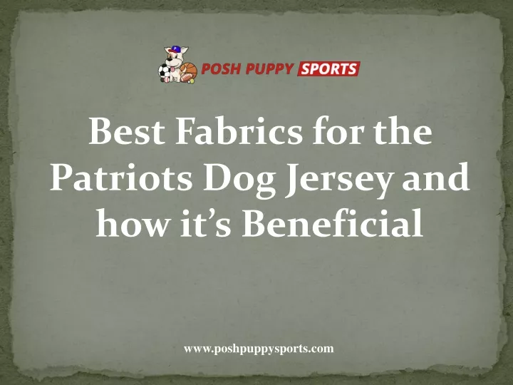 best fabrics for the patriots dog jersey