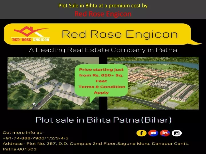 plot sale in bihta at a premium cost by red rose