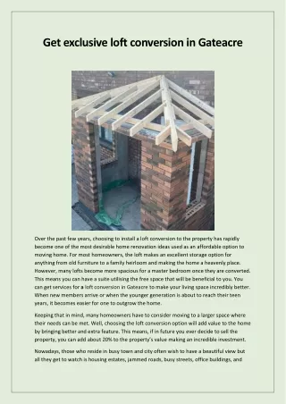 get exclusive loft conversion in gateacre