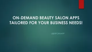 Salon marketplace application