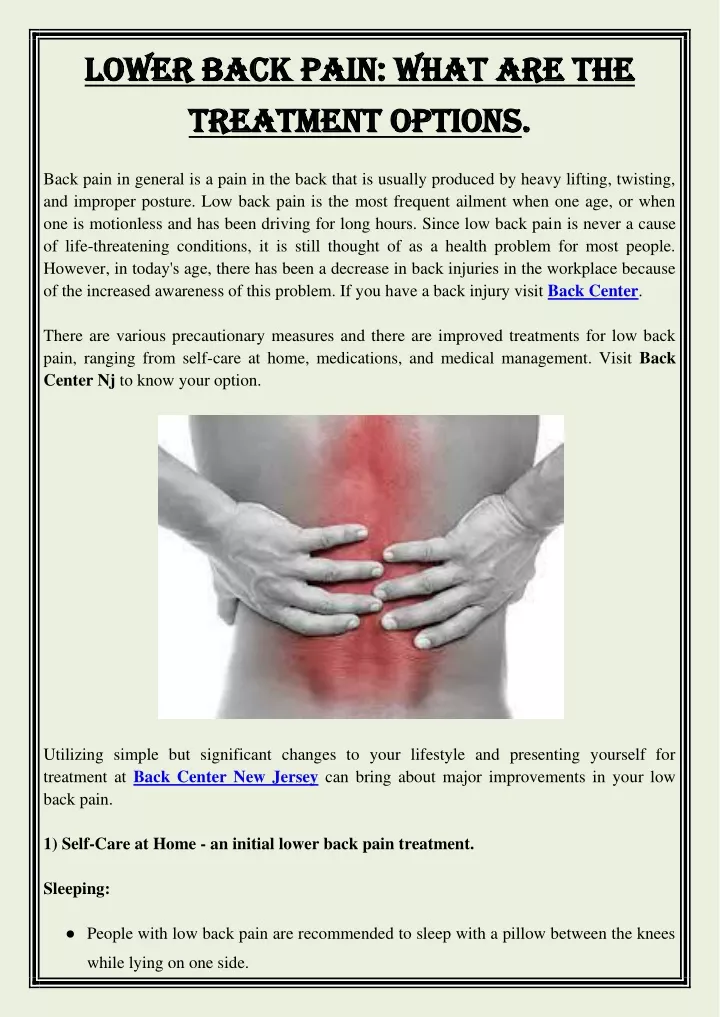 lower back pain what are the lower back pain what