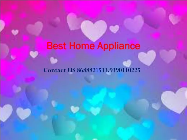 best home appliance