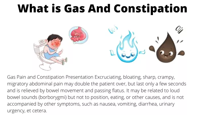 what is gas and constipation