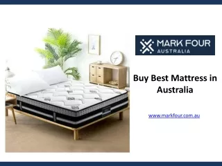 Buy Best Mattress in Australia - www.markfour.com.au