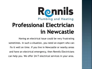 Professional Electrician in Newcastle