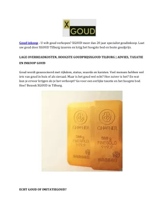 goud inkoop u wilt goud verkopen xgoud meer