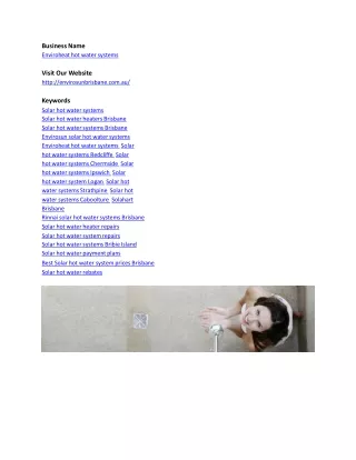 business name enviroheat hot water systems visit