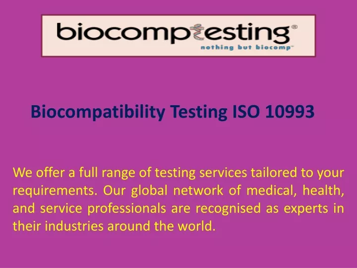 biocompatibility testing iso 10993