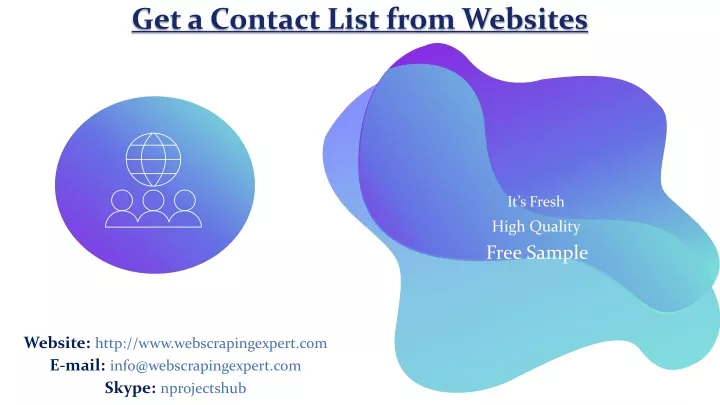 get a contact list from websites