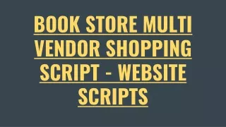 book store multi vendor shopping script website scripts