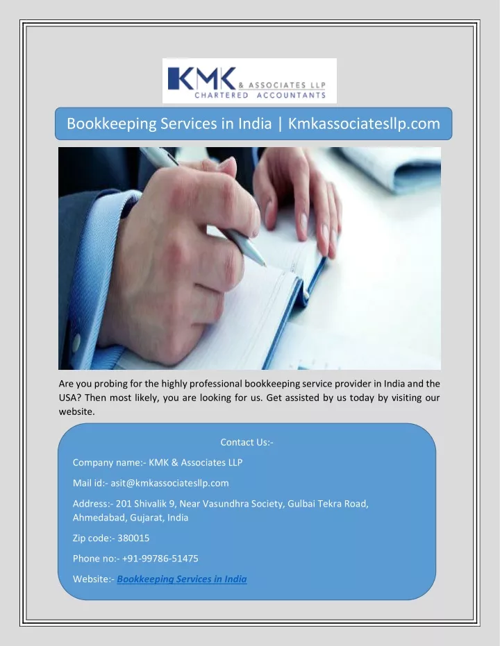 bookkeeping services in india kmkassociatesllp com