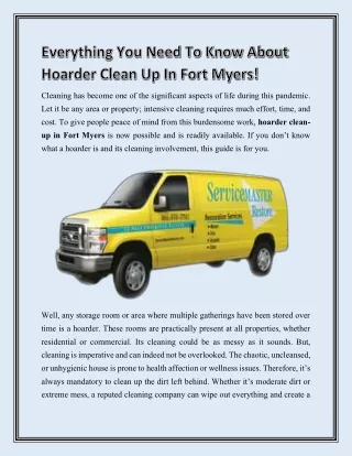 cleaning has become one of the significant