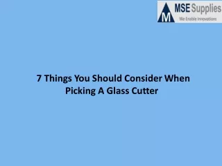 7 things you should consider when picking a glass