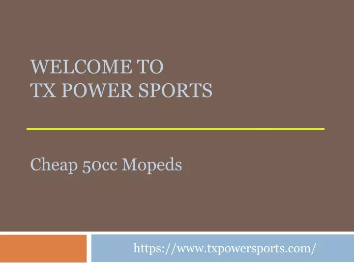 welcome to tx power sports