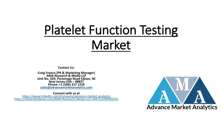 platelet function testing market