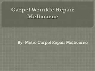 Carpet Repair Doctor – Metro Carpet Repair Melbourne