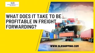 what does it take to be profitable in freight