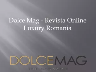 reviste Romania - dolcemag.ro
