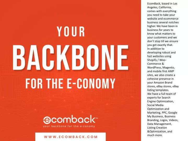 ecomback based in los angeles california comes