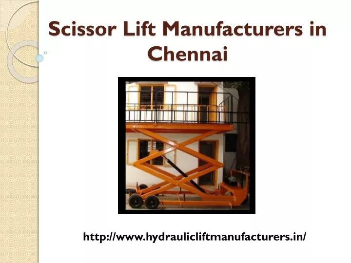 scissor lift manufacturers in chennai