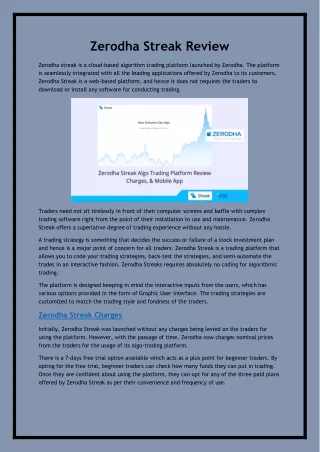 zerodha streak review