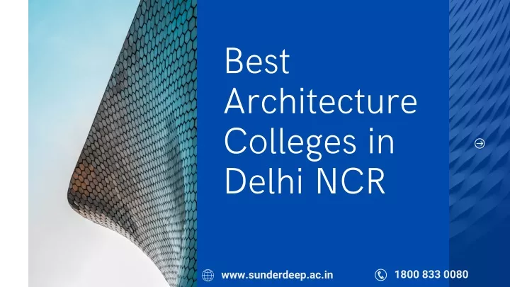 be st a r chi t ec tur e college s in delhi ncr