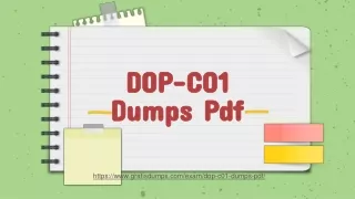 Obtain Effective DOP-C01 Exam Dumps Pdf - {2021} Updated DOP-C01 Study Material