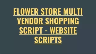 flower store multi vendor shopping script website scripts