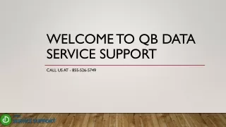 welcome to qb data service support
